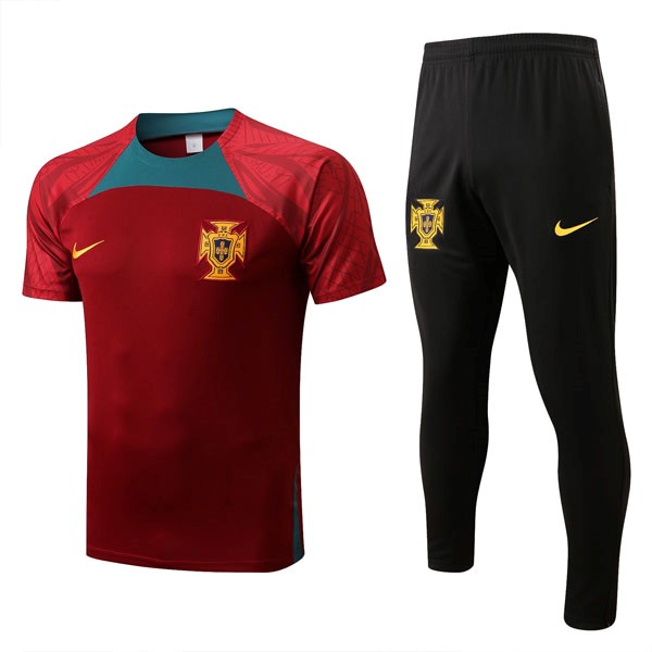 Camiseta Portugal Conjunto Completo 2022/2023 Rojo